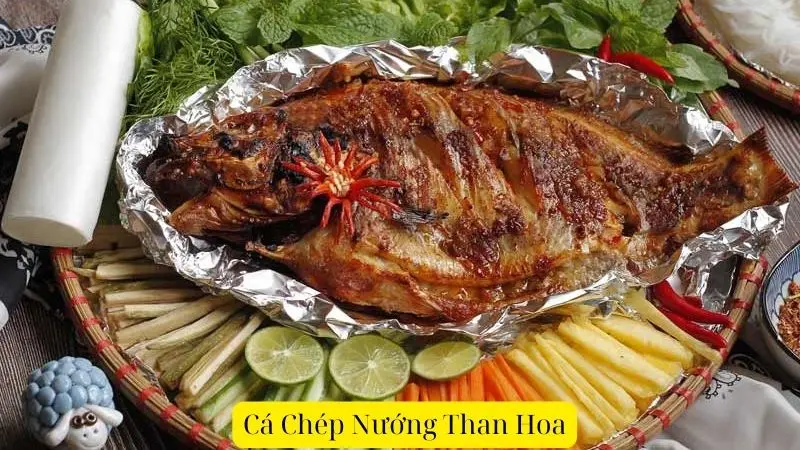 Cá Chép Nướng Than Hoa